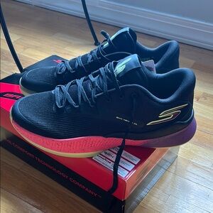 Skechers Men's Black and Purple Nexus Basketball Shoes - 12 NIB